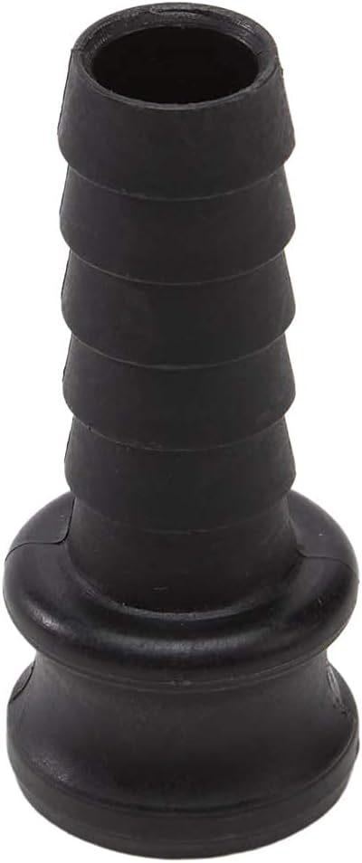 3/4" x 3/4" PVC Camlock Hose Shank Fitting - Plastic Hose Barb Coupler - Poly Type E Male Cam Lock Hose Adapter - Barbed Hose Cam & Groove Coupler
