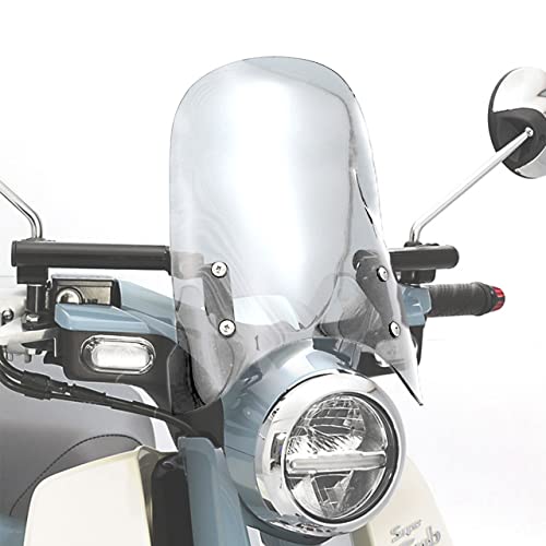 エンデュランス (ENDURANCE) バイク メーターバイザーロングセット クリア +取り付けキット スーパーカブC125 JA48 XJLK0G642S4