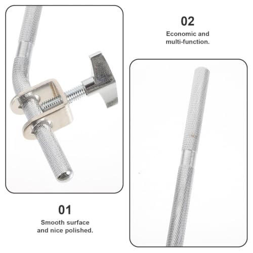 Soporte Ajustable para Campana de Batería Metal Plata miniatura 3