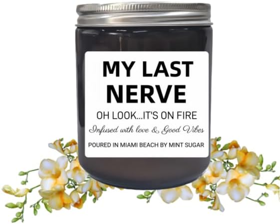 Home Scented Candles, Natural Soy Wax Amber Jar Candles, Relaxing Fun Unique Gift for Friends, Mom, Coworkers for Birthday, Christmas, Home Relaxation Gift Set for Men and Women.