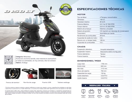 Opiniones de Motoneta italika 150 los más solicitados. 11 Opiniones de Motoneta italika 150 los más solicitados. 9
