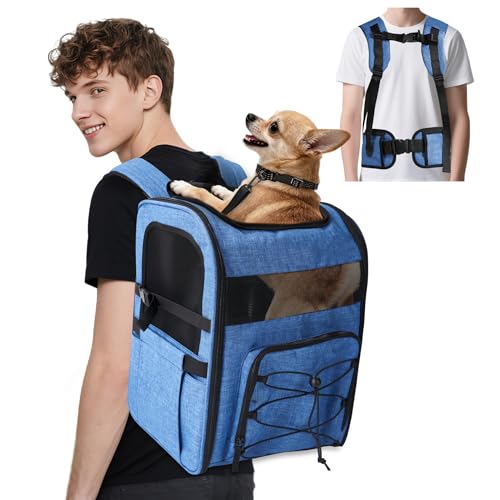 Top 5 Backpack Dog Carriers: Your Pet's Comfort 3 XUVIRA Dog Carrier Backpack for Small Dogs - Breathable Mesh Hiking Bag with Safety Buckle