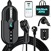 AIMILER Level 2 Electric Vehicle (EV) Charger(WIFI APP/Plug-play), 32A, 25ft Cable ETL Certified, 220V-240V NEMA 14-50P Plug EVSE w/ J1772 Connector, Portable EV Car Charging Stations for Home Level 2