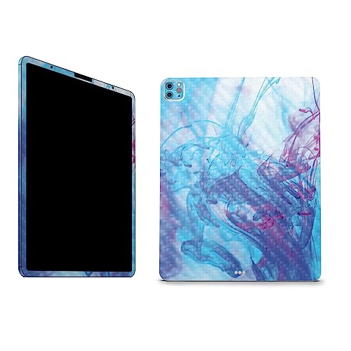 Image of MightySkins Carbon Fiber Skin Compatible with Apple iPad Pro 12.9 inch M2 6th Gen (2022) Full Wrap Kit - Paint Vapor | Protective, Durable Textured Carbon Fiber Finish | Easy to Apply | Made in The USA