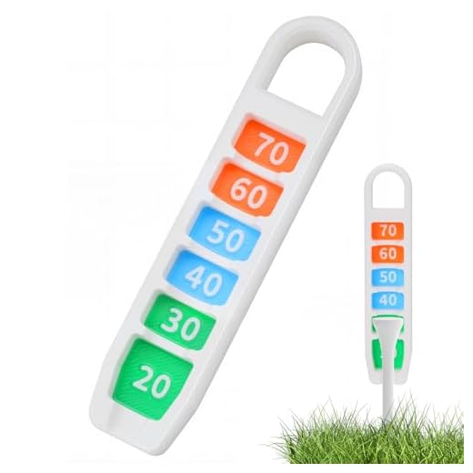 LUAATT Golf Tee Height Adjuster, Easy-to-use Training Aid,Helps Maintain Consistent Height of The Golf Tee,Bright Contrasting Colors Auxiliary Tool for Consistent Swing