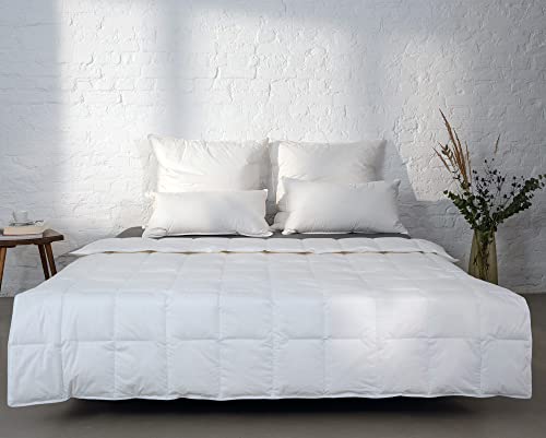 BEFA NATUR Bett-Set Made in Germany: 2X Daunendecke 155x220 cm (90{f1ca60c7b1902992b5feecdd479892befead89f312eecddcccd442a0b9352f07} Daunen, 10{f1ca60c7b1902992b5feecdd479892befead89f312eecddcccd442a0b9352f07} Federn) + 2X Federkissen 80x80 cm (100{f1ca60c7b1902992b5feecdd479892befead89f312eecddcccd442a0b9352f07} Federn), Sommer, für Allergiker, Öko-Tex 100, EN 12934, Downpass Zertifiziert BEFA NATUR Bett-Set Made in Germany: 2X Daunendecke 155x220 cm (90{f1ca60c7b1902992b5feecdd479892befead89f312eecddcccd442a0b9352f07} Daunen, 10{f1ca60c7b1902992b5feecdd479892befead89f312eecddcccd442a0b9352f07} Federn) + 2X Federkissen 80x80 cm (100{f1ca60c7b1902992b5feecdd479892befead89f312eecddcccd442a0b9352f07} Federn), Sommer, für Allergiker, Öko-Tex 100, EN 12934, Downpass Zertifiziert