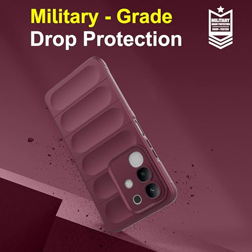 Image of Zapcase Back Case Cover for iQOO Z10x 5G | Compatible for iQOO Z10x 5G Back Cover | Liquid Silicon Magic Case with Camera Protection | Plum