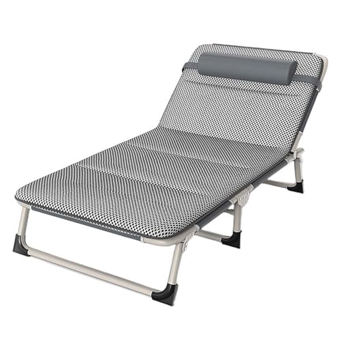 Lit pliant portable pour adulte robuste résolvant le manque de place au bureau et en camping