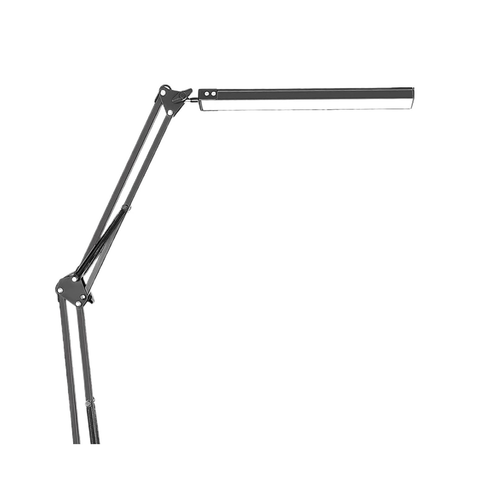 Lampada da tavolo, braccio oscillante in metallo regolabile, lampada da scrivania con morsetto, lampada da scrivania EyeCaring, 3 modalità di colore con funzione di memoria