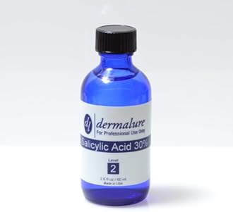 Dermalure Salicylic Acid Peel 30% - 1oz (30ml) - Ideal for Acne, Hyper-pigmentation & Premature Aging - Unclogs Pores & Evens Skin Tone - Face Peel for Oily/Combination Skin