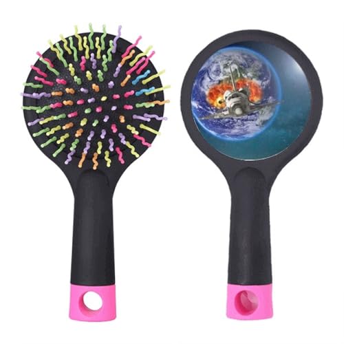 Brosse à cheveux démêlante anti-nœuds Earth Spacecraft à coussin d'air coloré