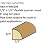 FLEXTRIM #WM108: 1/2" x 1/2" Flexible Quarter Round - 8' feet Long