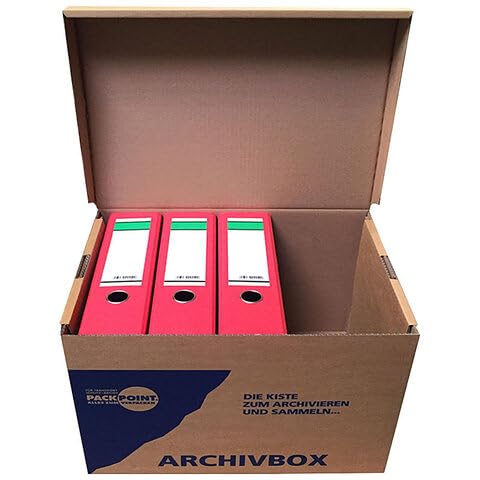 10 Archivbox Lagerbox 400x320x290mm extrem stabil bis 250kg stapelbar