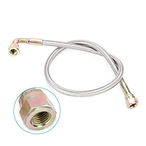 Suuonee Oil Feed Lines Turbo,24In T3/T4 Turbo Oil Feed Line An4 Port Kit Fit For Toyota / Nissan #TOP2