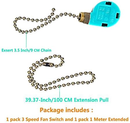 Zing Ear ZE-268S6 ZE-208S6 3 Speed Ceiling Fan Switch Appliances