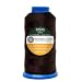 Mandala Crafts Bonded Nylon Thread for Sewing Leather, Upholstery, Jeans and Weaving Hair; Heavy-Duty; 1500 Yards Size 69 T70 (Chocolate Brown)