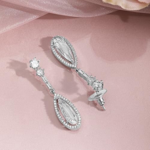 Image of Rubans Necklace Set American Diamond and Zirconia Statement Jewellery Gift for Women & Girls