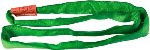 AMH DR Polyester Round Sling, Endless, Green, 4' Length, 1-3/4" Width, 5300 lbs