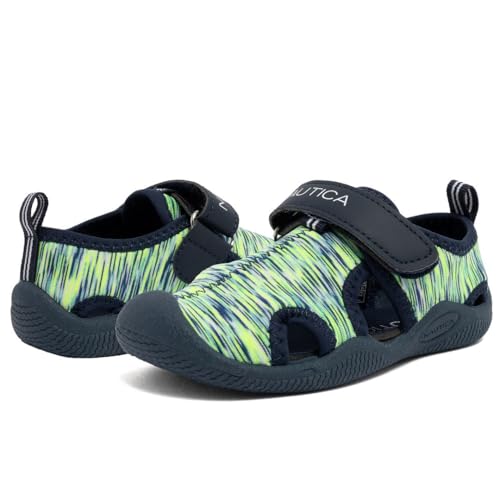 Image of Nautica Kids Water Shoes for Boys Girls Toddler Quick Dry Swim Shoes Aqua Socks Beach Pool Closed Toe Barefoot Summer Watershoes for Toddlers Size 5-12
