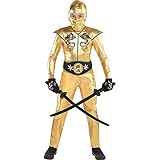 amscan 8400011 Gold Ninja Costume Set - Boys, Multicolor, Large