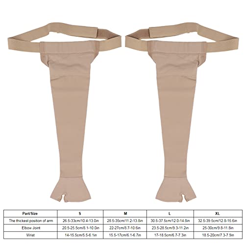 Manga de braço elástica, mão direita/esquerda Suporte de poliuretano respirável para braço de suport