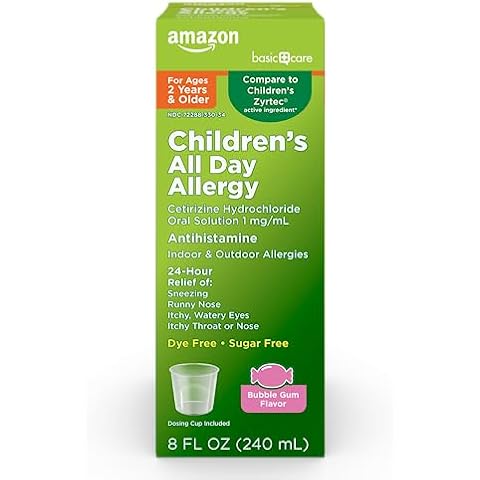 Amazon Basic Care Children's Allergy Relief Medicine Cover
