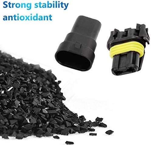 Miniatura 7 de 9006 9005 HB4 HB3 conector impermeable macho y hembra adaptador de cable conectores para faros antiniebla