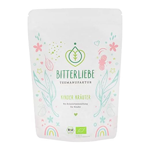 BitterLiebe® Teemanufaktur barnte organiskt örtte löst för spädbarn och barn med kraften av bitterämnen I kamomill, fänkål, kummin och mycket mer. (170 g)