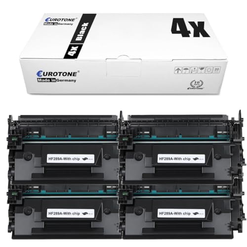 Cartouche toner 89A CF289A compatible HP LaserJet Enterprise M507dn M528dn lot de 4 Eurotone