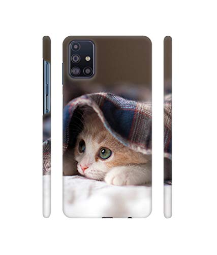 Image of Amazon Brand - Solimo Designer Sleepy Kitten 3D Printed Hard Back Case Mobile Cover for Samsung Galaxy M31s