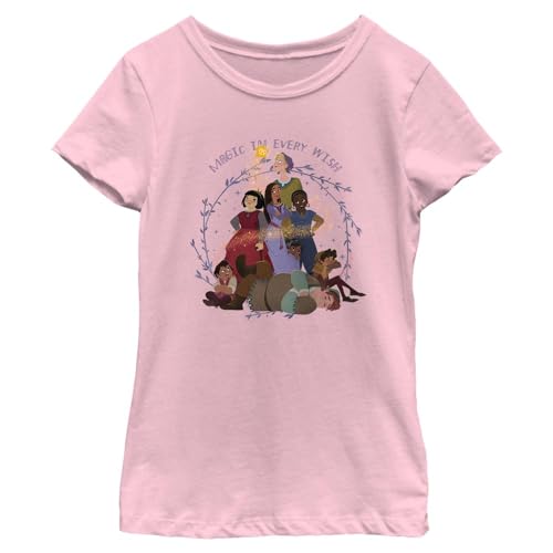 T-shirt Wish Disney fille rose clair en taille M à manches courtes
