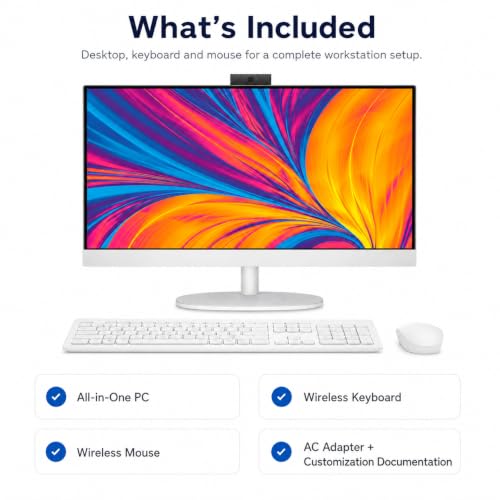 Image of HP All-in-One 24-cr0034, 23.8 inch FHD Touch, Intel Core i5-1334U, 8GB / 16GB / 32GB DDR4 RAM, 512GB / 1TB / 2TB SSD, Windows 11 Home