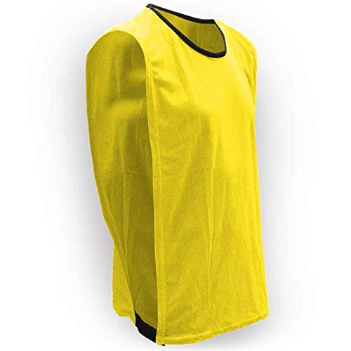 AX Esportes Pack 10 Coletes Esportivos de Futebol, Amarelo, G