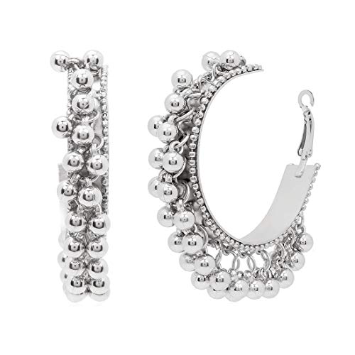 German Silver Oxidised Ghoongroo Necklace Set with Earrings