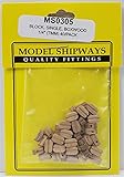 Model Shipways Single Sheave Walnut Blocks
