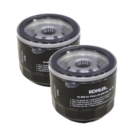 Kohler (2 Pack) 12 050 01-S Engine Oil Filter For CH18 - CH25 And CV18 - CV25 Model:  Home/Garden & Outdoor Store