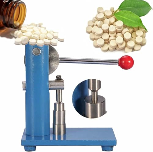 Prensa manual de laboratorio en polvo, alta presión, 400 kg, ideal para la fabricación de tabletas educativas y profesionales