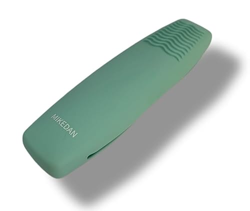 MIKEDAN Soporte grande para brochas de maquillaje de viaje, magnético anticaídas de silicona portátil, soporte para cepillos faciales cosméticos,