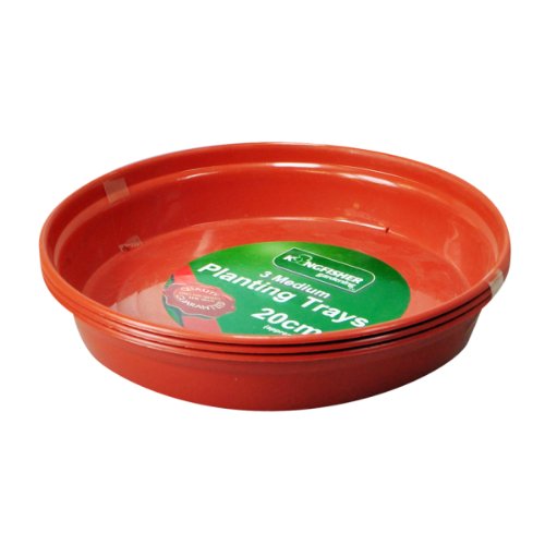 Kingfisher TRAY3 Plant Pot Trays to fit up to 20 cm/8-Inch Pots -