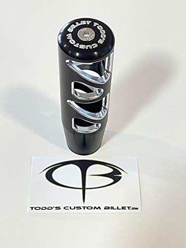 Todd's Custom Billet UTV Stylish Aluminum Passenger Grab Handle Sleeve – Ergonomic Milled - Fits All Canam X3 -Passenger Grab Handle - Aircraft Grade Aluminum - Black Anodized