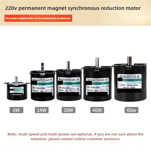Moteur synchrone réversible 220V 28W XD68KTYZ de petite taille - 5