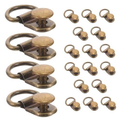 Veemoon 20pezzi Fibbia Per Lacci Stivali in Ganci Per Occhielli Rivetti Accessori Per Riparazione Scarpe Da Trekking e Arrampicata