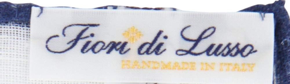 Fiori Di Lusso New White Geometric Pocket Square - x 12"