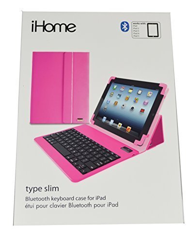 iHome Type Slim Bluetooth Keyboard Case for iPad 2/3/4/5 - Pink