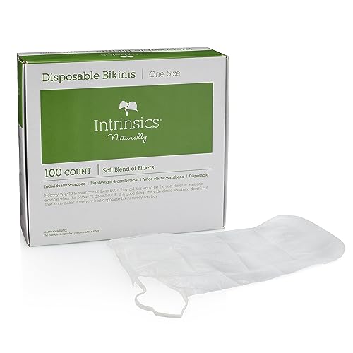 Intrinsics Disposable Spa Bikinis – White Briefs (100 Count), Universal Size Non-Woven Panties for Waxing, Spray Tanning, Massage, Sauna, and Esthetician Spa Treatments2