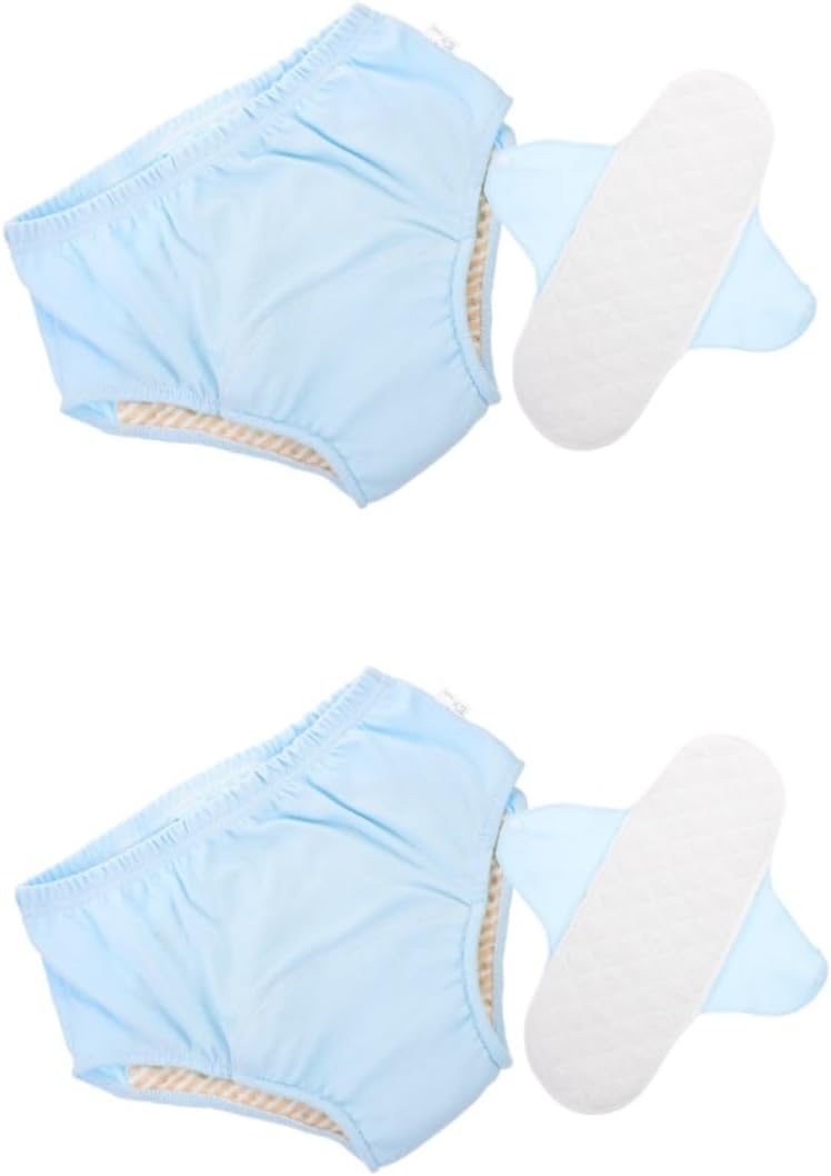 FOMIYES 2pcs Washable Adult Diaper Underwear for Elderly Reusable Leakproof Cotton Pants Comfortable Design for Men Women for Bedridden Mobility Users