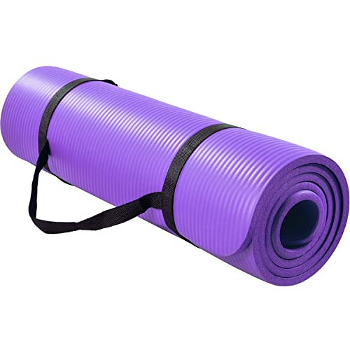 RACK & PACK Tapete Yoga Pilates 10 mm Fabricado con Goma de PVC Superficie Antiderrapante Suave Comodo Excelente para todo tipo de Acondicionamiento Fisico...