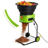 GreenSweep XL Bladeless Leaf Shredder & Mulcher | Powerful 15 Amp, 9,000RPM Motor for 18:1 Reduction Ratio