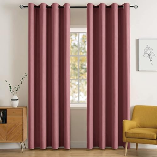 MIULEE Blackout Room Darkening Curtains Thermal Insulated Drapes Solid Window