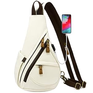 LOVEVOOK Sling Bag Crossbody Backpack Sling Backpack Shoulder Bag Casual Daypacks For Women Men Cycling Hiking Travel